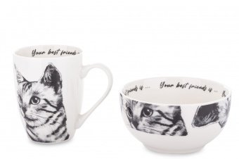 Kubek Z Miseczką Kot