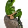 2-1.jpg FIGURKA ŻABA NA KAMIENIU 10,5x5x6