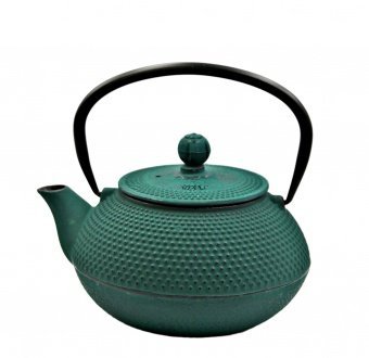 222-4.jpg Żeliwny Dzbanek Zaparzacz 0,8L, czarny, miętowy bądź zielony