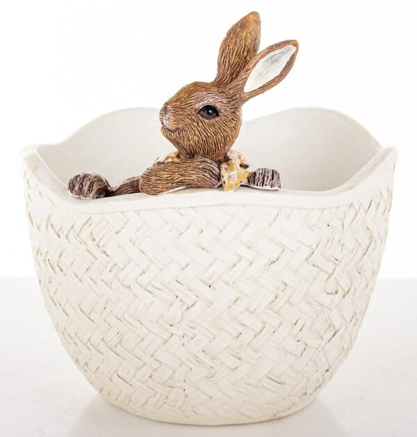 Osłonka na doniczkę z króliczkiem