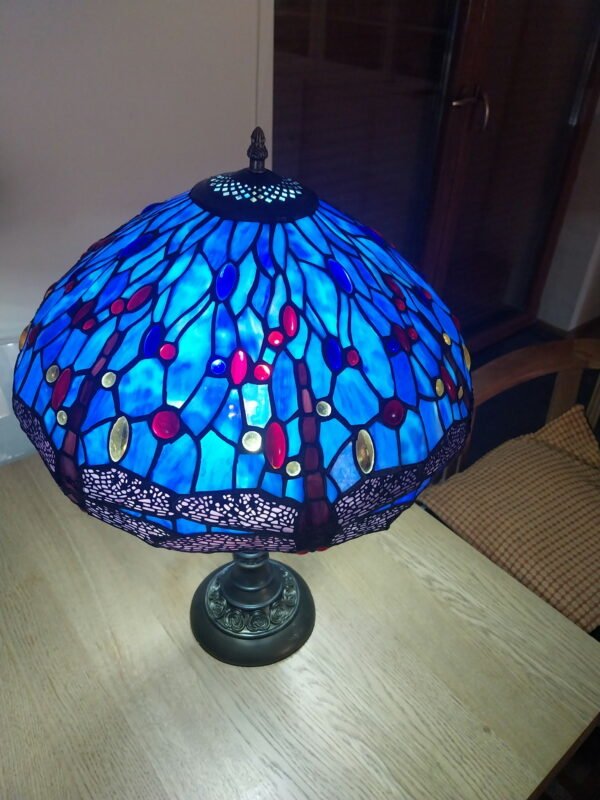 694272555_1291329766467615_7174672661690023245_n Lampa witrażowa w stylu Tiffany. Barok 40'
