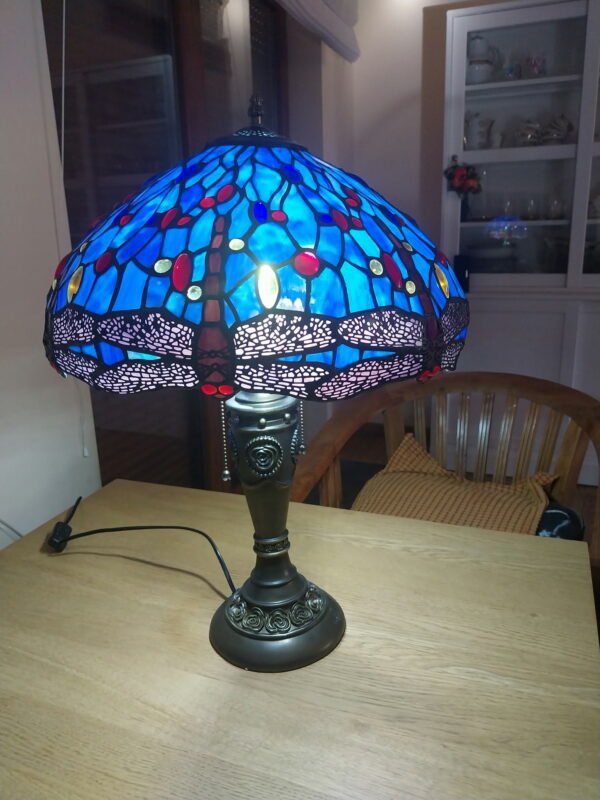 696463558_1631936515601076_2545717683988598383_n Lampa witrażowa w stylu Tiffany. Barok 40'