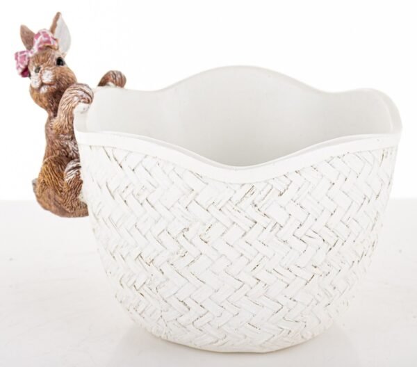 Osłonka na doniczkę z króliczkiem