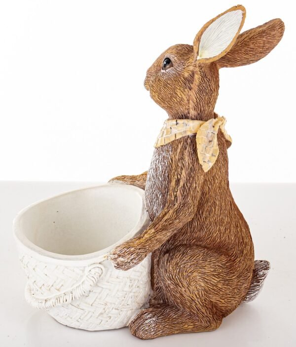 Figurka Królik z osłonką na kwiaty