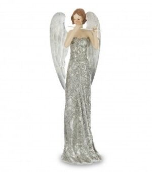 Figurka anioł z fletem Rozmiar: 34x12x8