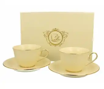 Filiżanka Ze Spodkiem Vesper Ecru Kpl. 2 Szt