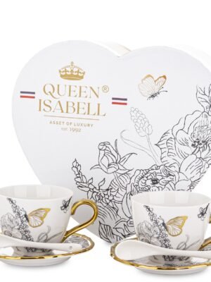 Filiżanka z podstawką i łyżeczką 2+2+2