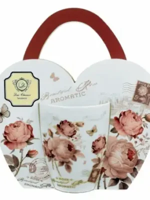 Kubek classic w koszyczku Secesja