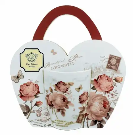 Kubek classic w koszyczku Secesja