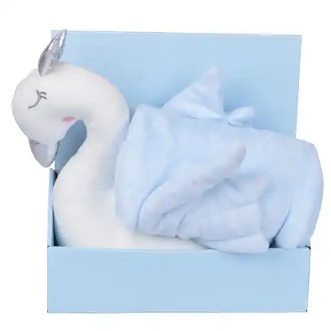 MASKOTKA FLAMING Z BŁĘKITNYM KOCYKIEM