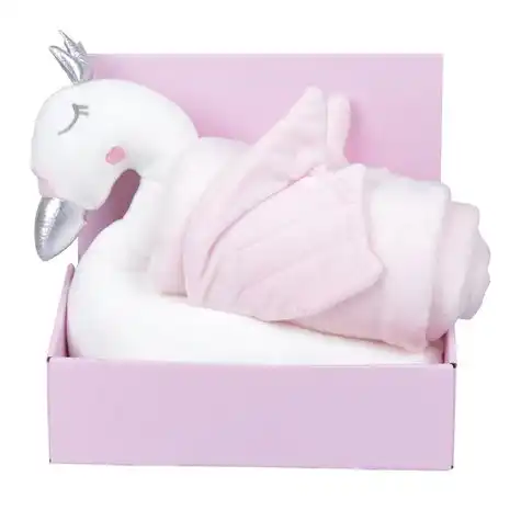 MASKOTKA FLAMING Z RÓŻOWYM KOCYKIEM