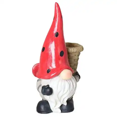 SKRZAT CERAMICZNY Z DONICZKĄ Z CZERWONĄ CZAPKĄ