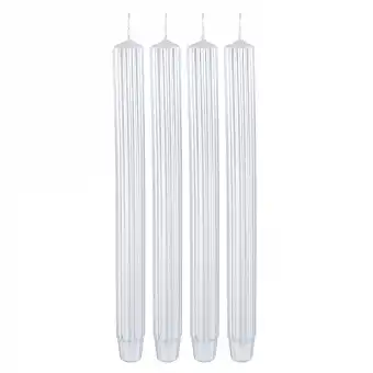 Świeca Luna Ołówek Srebrny Kpl. 4 Szt.