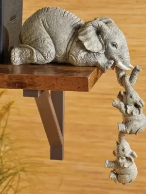 Zestaw uroczych 3 słoni