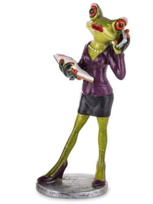 Figurka żabka elegantka kierowniczka prezent żaba