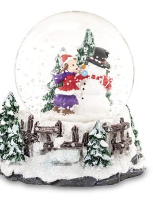 Szklana kula Art-Pol dziewczynka z bałwanem