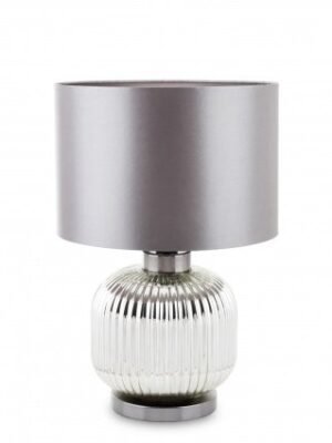 Piękna stojąca lampa srebrna