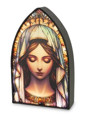 Lampion Witrażowy Led