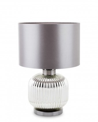 Piękna stojąca lampa srebrna