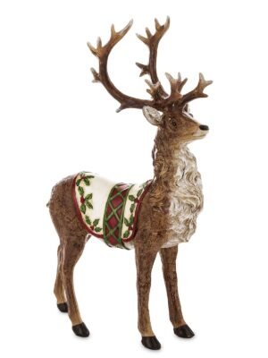 JELEŃ FIGURKA RZEŹBA ŚWIĄTECZNE PREZENT NA ŚWIĘTA DEKORACJE