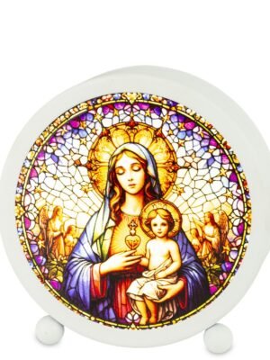 Lampion Witrażowy Led