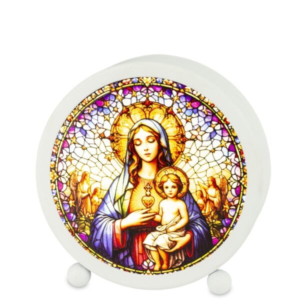 Lampion Witrażowy Led