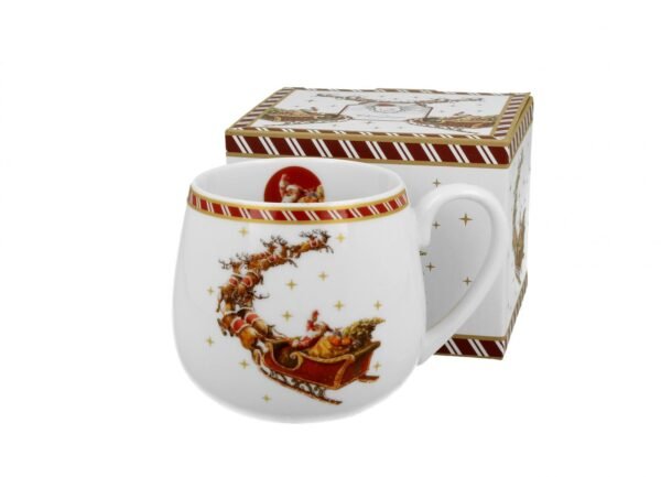 Kubek Baryłka Santa On Sleigh