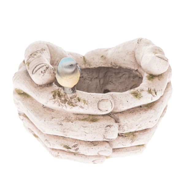 Osłona ceramiczna do doniczki XXL - dłonie