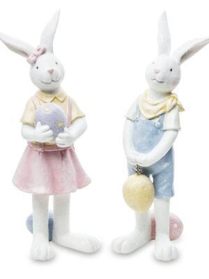Figurki króliczków wielkanocnych komplet