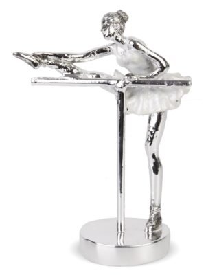 aa-3-7.jpg Figurka Baletnicy Kobiety Srebrna Dekoracyjna Duża