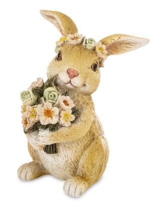 aa-30-5.jpg Figurka Królik Z Bukietem