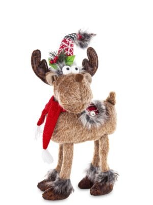 Figurka renifer świąteczny