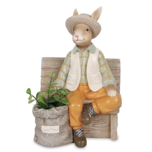 Figurka królik wielkanocny zając 19cm