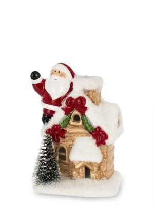 Domek led ceramiczny Bożonarodzeniowy