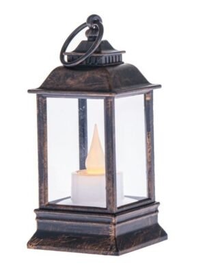 Plastikowa latarnia ze świecą LED