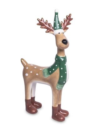 Urocza figurka renifera w szaliczku