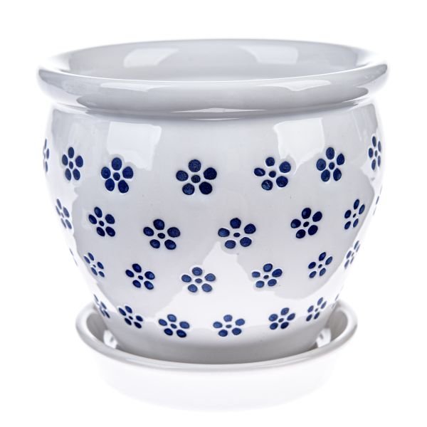 Ceramiczna doniczka z podstawką