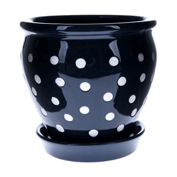 Ceramiczna doniczka z podstawką