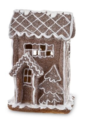 Świąteczna Chatka z Piernika led  20,5 cm