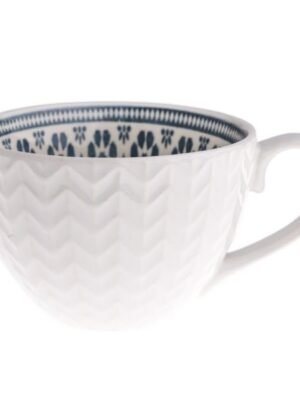 Kubek ceramiczny z nadrukiem po wewnętrznej stronie, 380 ml