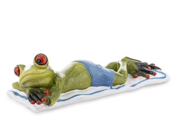 FIGURKA ŻABA PLAŻOWICZ 5x18x6cm