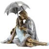 Figurka  Para Całująca się pod Parasolem 15x19x12 cm
