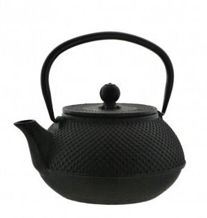 Żeliwny Dzbanek Zaparzacz 0,8L, czarny, miętowy bądź zielony