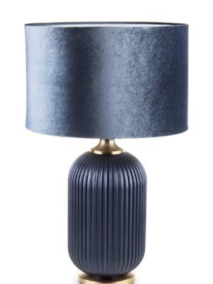 Piękna elegancka lampa z kloszem w granacie