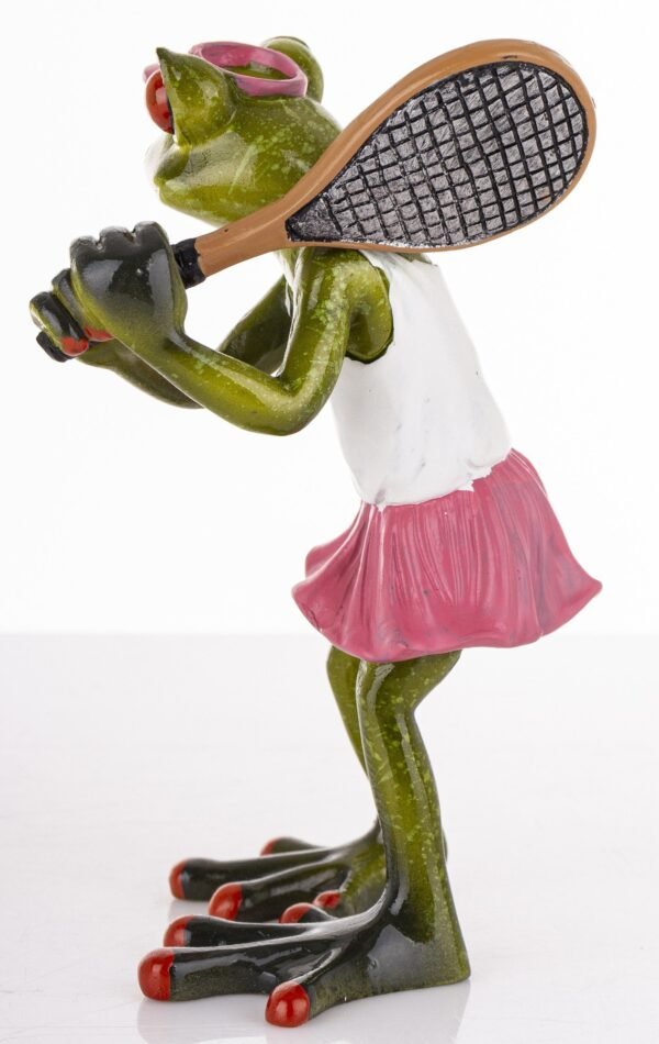 Figurka  żaba tenisistka
