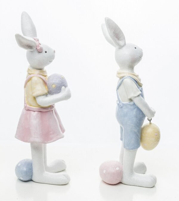 Figurki króliczków wielkanocnych komplet