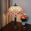 Lampa witrażowa w stylu Tiffany, Kwiat wiśni, Duża
