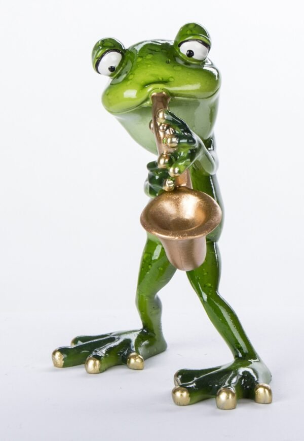Figurka Żaba Z Saksofonem