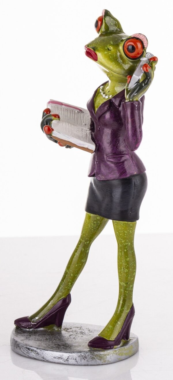 Figurka żabka elegantka kierowniczka prezent żaba