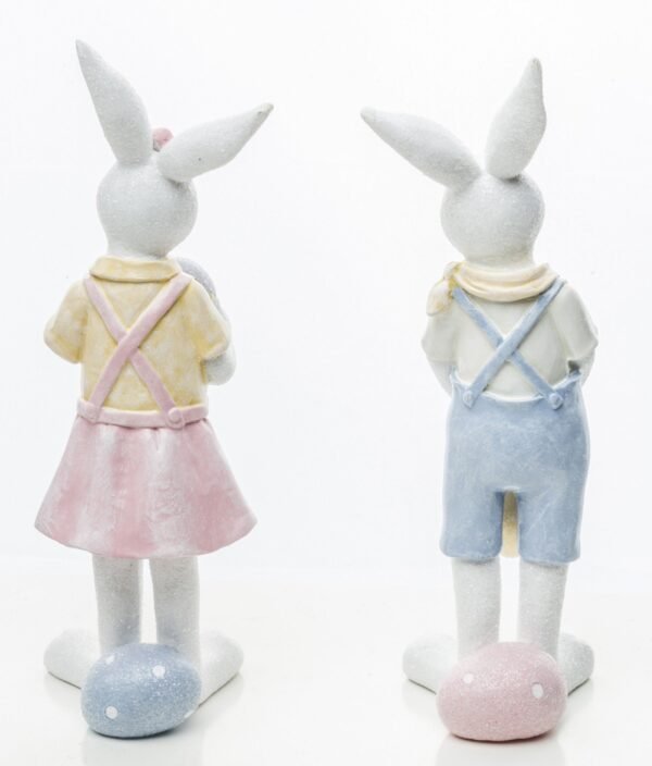 Figurki króliczków wielkanocnych komplet
